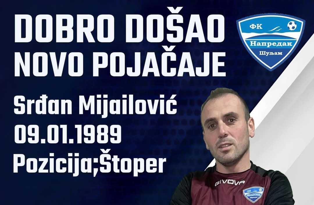 Veliko pojačanje za Napredak iz Šuljma!