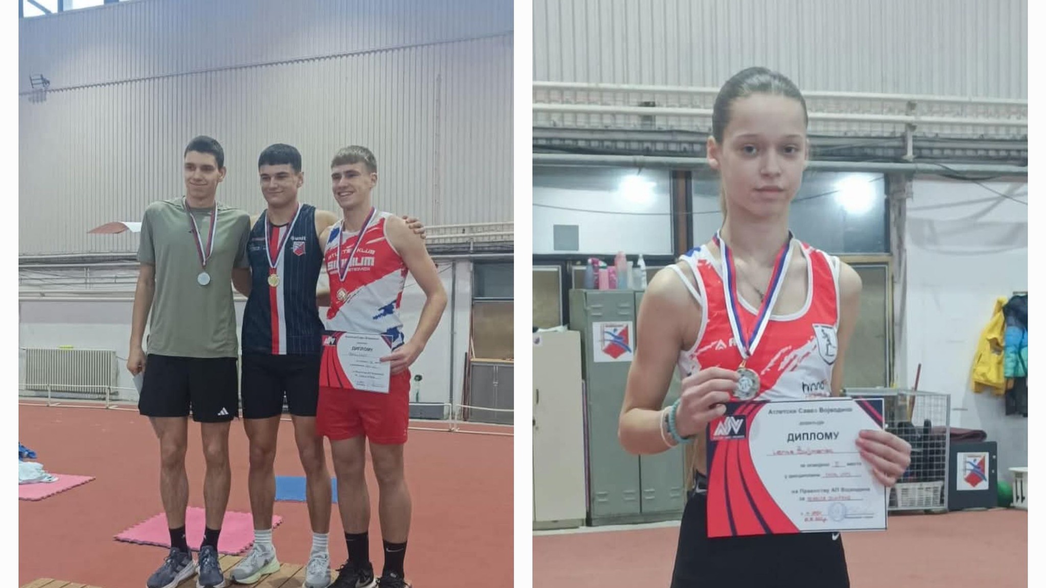 Pet medalja za AK Sirmium na Prvenstvu Vojvodine (U20)