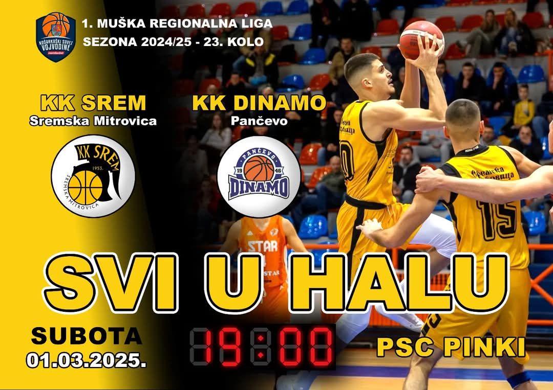 KK Srem u subotu dočekuje Dinamo iz Pančeva