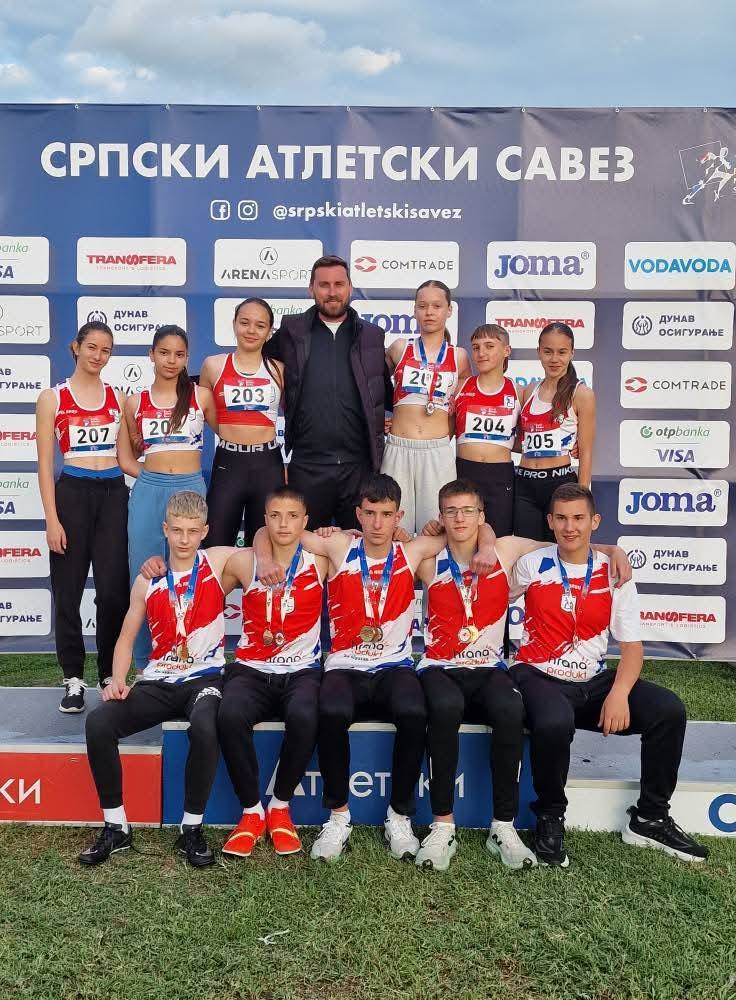 Pet medalja za AK Sirmium na prvenstvu Srbije za pionire