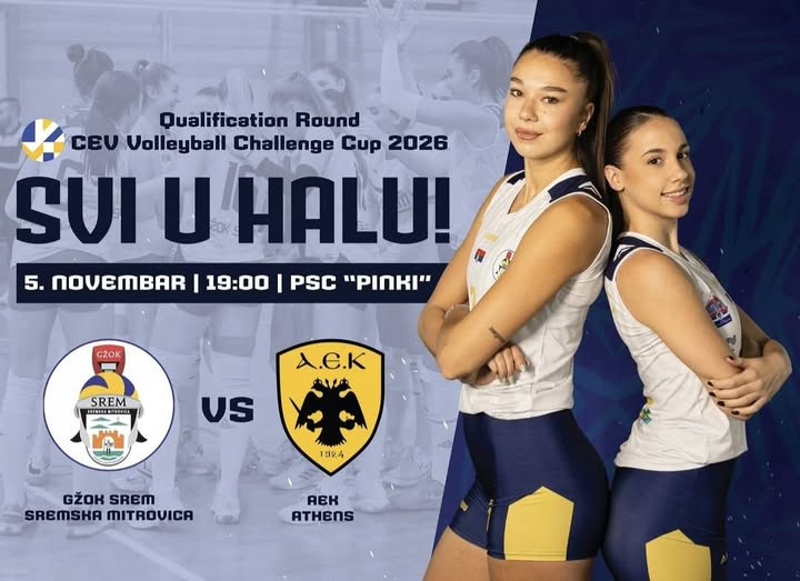 Evropa stiže u Mitrovicu – GŽOK Srem dočekuje AEK Atinu!